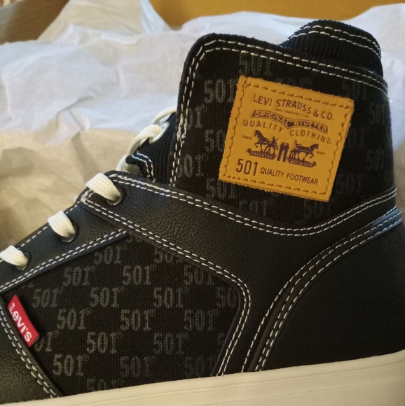 COPY - NWT NIB Mens Levi's 501 Mason Hi MNGRM Sz 10 - Picture 3 of 9